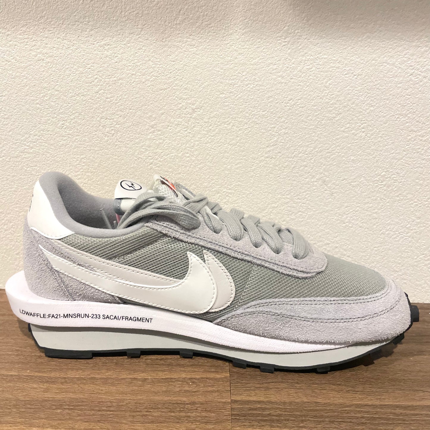 FRAGMENT×SACAI ×NIKE LD WAFFLE Light Smoke Grey 28cm