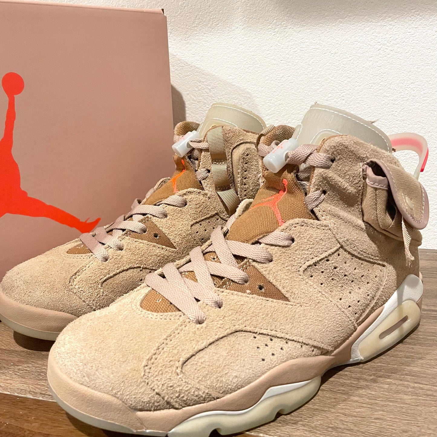 Travis Scott×NIKE AIR JORDAN 6 RETRO SP BRITISH KHAKI 25cm
