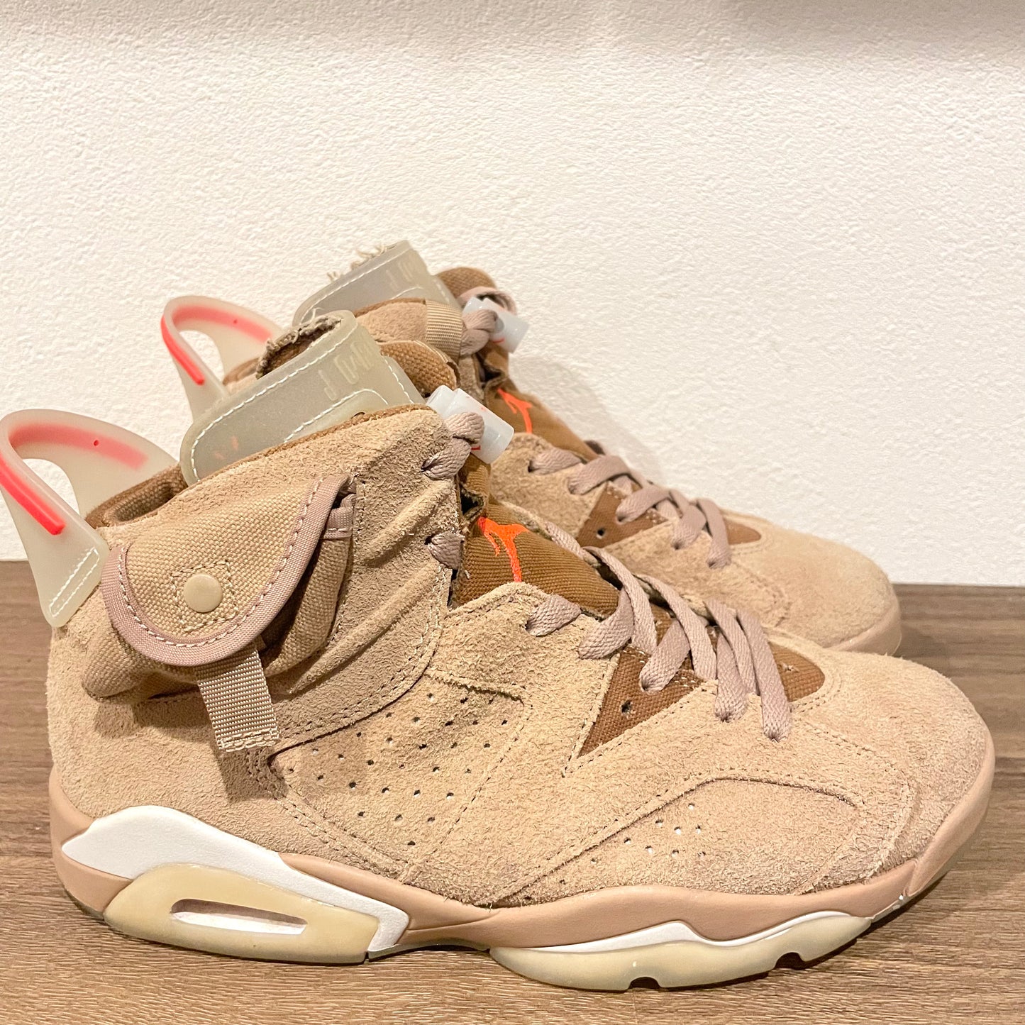Travis Scott×NIKE AIR JORDAN 6 RETRO SP BRITISH KHAKI 25cm